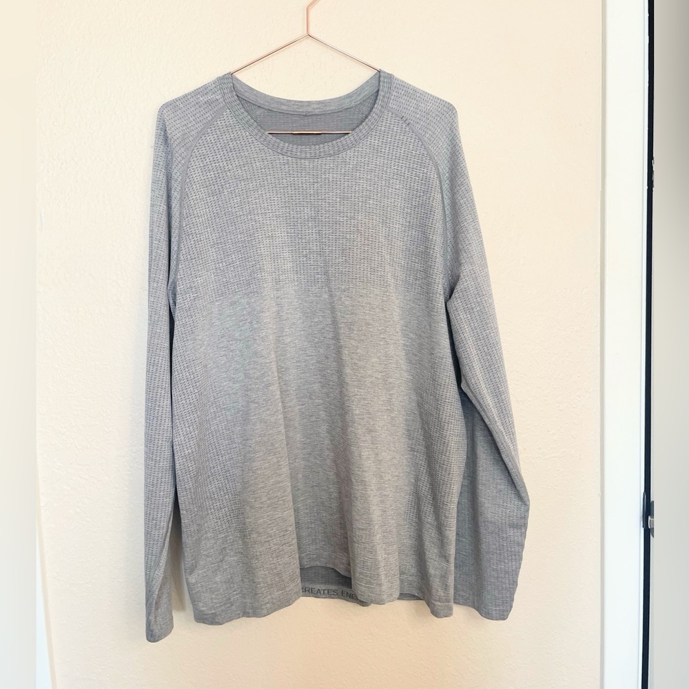 Lululemon Metal Vent Tech Long Sleeve Shirt XL Vapor Gray Athletic